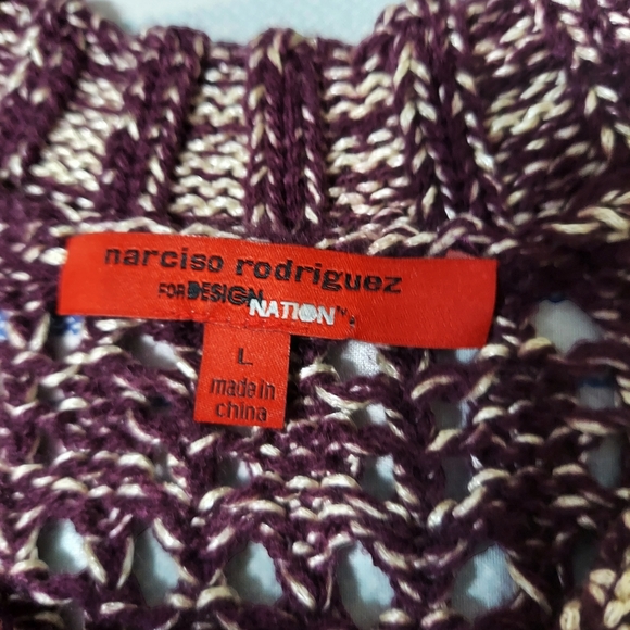 Narcisco Rodriguez For Design Nation Crochet Knit Sweater - Picture 6 of 9